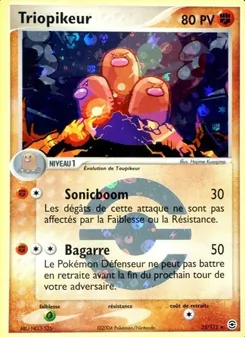 Carte Triopikeur de l'extension EX Rouge Feu & Vert Feuille, numéro 22/112