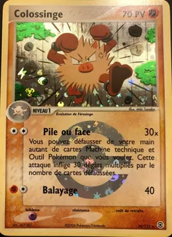 Carte Colossinge de l'extension EX Rouge Feu & Vert Feuille, numéro 28/112