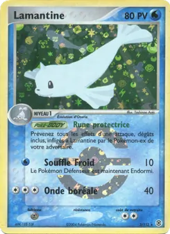 Carte Lamantine de l'extension EX Rouge Feu & Vert Feuille, numéro 3/112