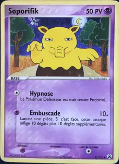 Carte Soporifik de l'extension EX Rouge Feu & Vert Feuille, numéro 32/112