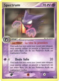 Carte Spectrum de l'extension EX Rouge Feu & Vert Feuille, numéro 34/112