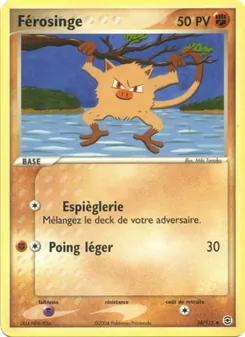 Carte Férosinge de l'extension EX Rouge Feu & Vert Feuille, numéro 38/112