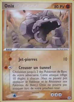 Carte Onix de l'extension EX Rouge Feu & Vert Feuille, numéro 42/112