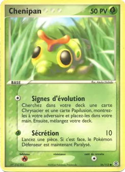 Carte Chenipan de l'extension EX Rouge Feu & Vert Feuille, numéro 56/112