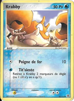 Carte Krabby de l'extension EX Rouge Feu & Vert Feuille, numéro 66/112