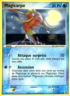 Carte Magicarpe de l'extension EX Rouge Feu & Vert Feuille, numéro 67/112