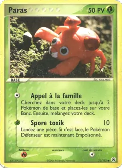 Carte Paras de l'extension EX Rouge Feu & Vert Feuille, numéro 72/112