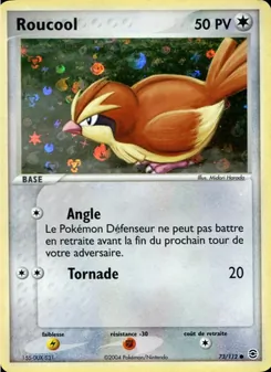 Carte Roucool de l'extension EX Rouge Feu & Vert Feuille, numéro 73/112