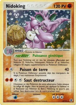 Carte Nidoking de l'extension EX Rouge Feu & Vert Feuille, numéro 8/112