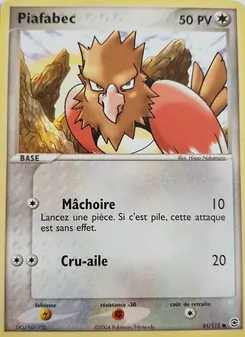 Carte Piafabec de l'extension EX Rouge Feu & Vert Feuille, numéro 81/112
