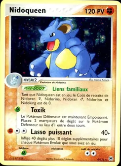 Carte Nidoqueen de l'extension EX Rouge Feu & Vert Feuille, numéro 9/112