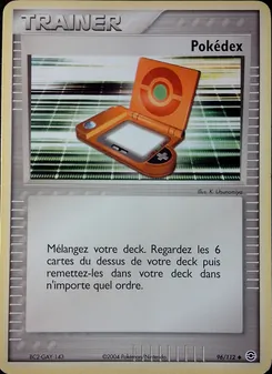 Carte Pokédex de l'extension EX Rouge Feu & Vert Feuille, numéro 96/112
