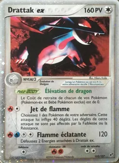 Carte Drattak ex de l'extension EX Deoxys, numéro 103/107