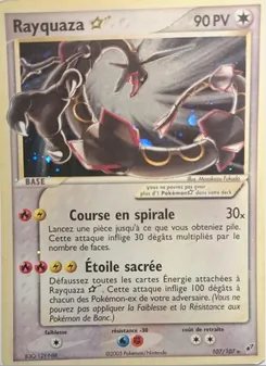 Carte Rayquaza ☆ de l'extension EX Deoxys, numéro 107/107