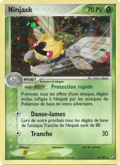 Carte Ninjask de l'extension EX Deoxys, numéro 13/107