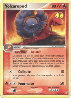 Carte Volcaropod de l'extension EX Deoxys, numéro 20/107