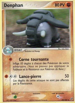 Carte Donphan de l'extension EX Deoxys, numéro 30/107
