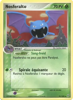 Carte Nosferalto de l'extension EX Deoxys, numéro 31/107
