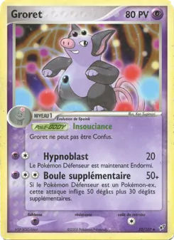 Carte Groret de l'extension EX Deoxys, numéro 32/107