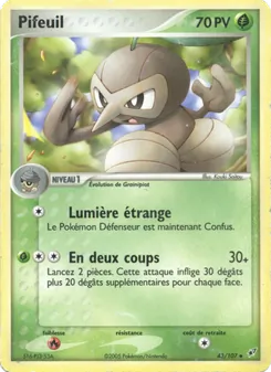 Carte Pifeuil de l'extension EX Deoxys, numéro 43/107