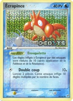 Carte Écrapince de l'extension EX Deoxys, numéro 57/107