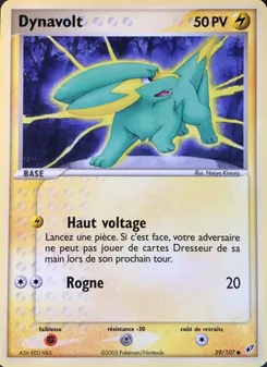 Carte Dynavolt de l'extension EX Deoxys, numéro 59/107