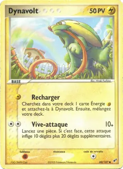 Carte Dynavolt de l'extension EX Deoxys, numéro 60/107