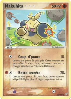 Carte Makuhita de l'extension EX Deoxys, numéro 65/107