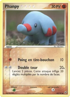 Carte Phanpy de l'extension EX Deoxys, numéro 69/107