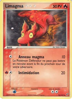 Carte Limagma de l'extension EX Deoxys, numéro 75/107