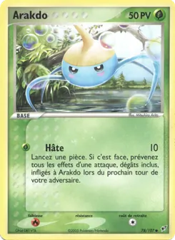 Carte Arakdo de l'extension EX Deoxys, numéro 78/107