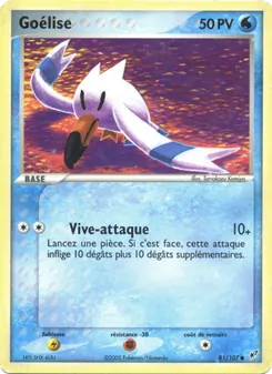 Carte Goélise de l'extension EX Deoxys, numéro 81/107