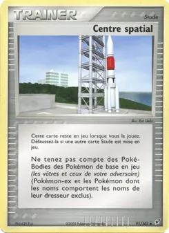 Carte Centre spatial de l'extension EX Deoxys, numéro 91/107
