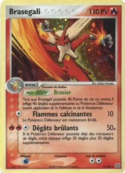 Carte Braségali de l'extension EX Émeraude, numéro 1/106
