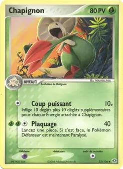 Carte Chapignon de l'extension EX Émeraude, numéro 22/106