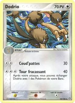Carte Dodrio de l'extension EX Émeraude, numéro 26/106