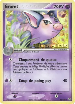 Carte Groret de l'extension EX Émeraude, numéro 30/106