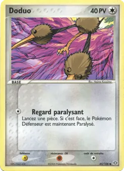 Carte Doduo de l'extension EX Émeraude, numéro 45/106