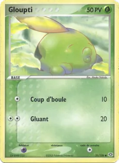 Carte Gloupti de l'extension EX Émeraude, numéro 51/106