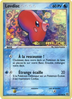 Carte Lovdisc de l'extension EX Émeraude, numéro 53/106