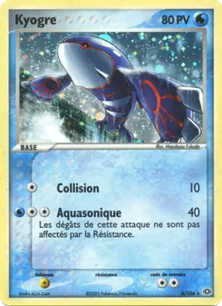 Carte Kyogre de l'extension EX Émeraude, numéro 6/106