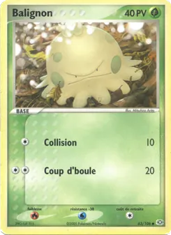 Carte Balignon de l'extension EX Émeraude, numéro 63/106