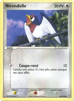 Carte Nirondelle de l'extension EX Émeraude, numéro 68/106