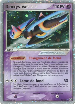 Carte Deoxys ex de l'extension EX Émeraude, numéro 93/106