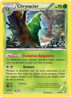 Carte Chrysacier de l'extension Générations, numéro 4/83