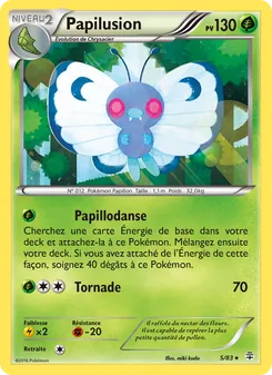 Carte Papilusion de l'extension Générations, numéro 5/83