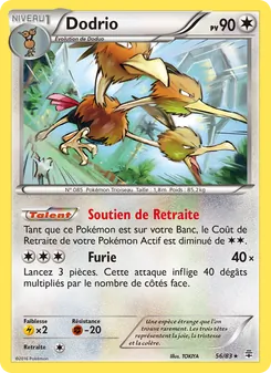 Carte Dodrio de l'extension Générations, numéro 56/83