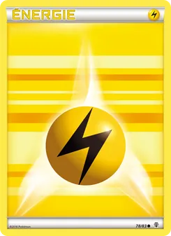 Carte Énergie Lightning de base de l'extension Générations, numéro 78/83