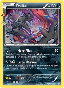 Carte Yveltal de l'extension Générations, numéro RC16/83