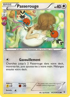 Carte Passerouge de l'extension Générations, numéro RC25/83
